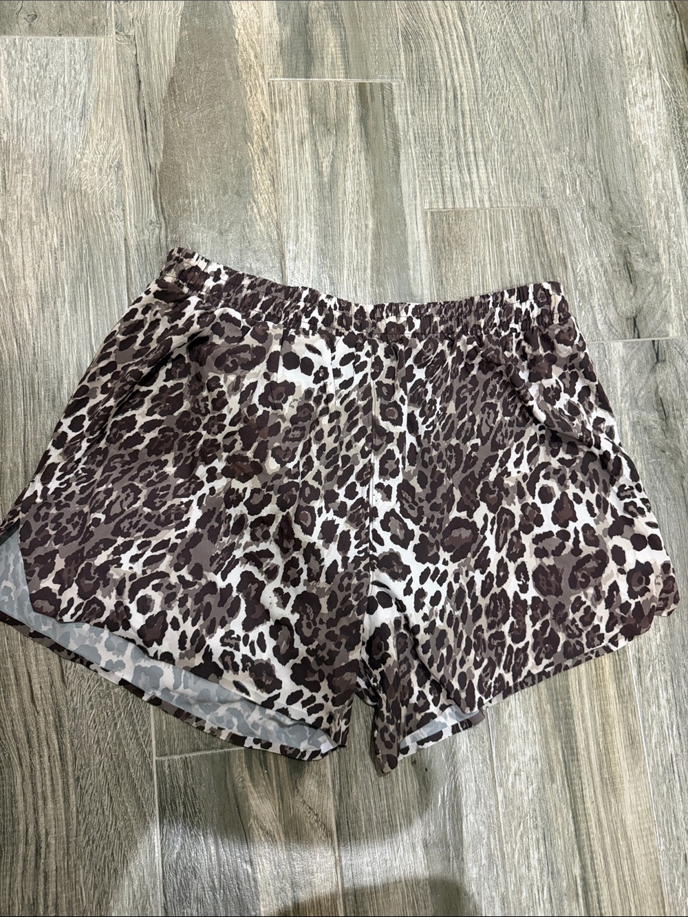Vitality Men’s Leopard Print Shorts - Brown